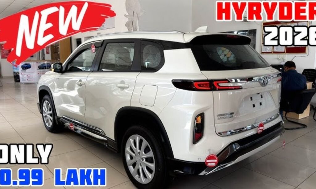 The 2026 Toyota Hyryder 5 Seater Car Price Mileage